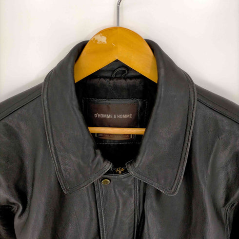 ドムアオム d'homme a homme レザーカバーオール メンズ import:L