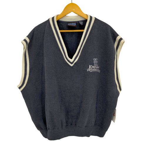 CRABLE SPORTSWEAR カレッジ刺繍 Vネック スウェットベスト メンズ XXL