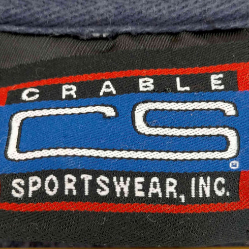CRABLE SPORTSWEAR カレッジ刺繍 Vネック スウェットベスト メンズ XXL
