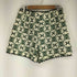 ザラ ZARA GREEN BEIGE EMBROIDERED SHORTS レディース US M