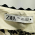 ザラ ZARA GREEN BEIGE EMBROIDERED SHORTS レディース US M