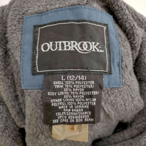 アウトブルック OUTBROOK 裏地フリーススタンドカラーフーディージャケット メンズ JPN:L
