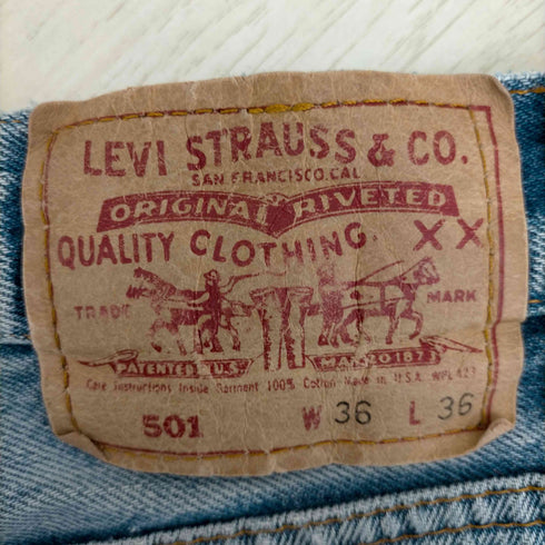リーバイス Levis USA製 ダメージ 501 メンズ W36/L36