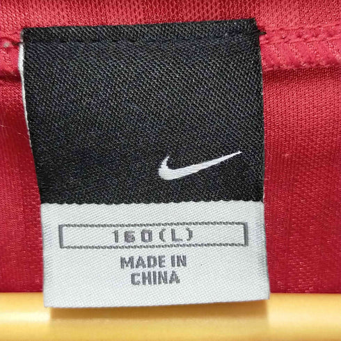 ナイキ NIKE フロントロゴ バイカラー ツートン ストライプゲームシャツ ゲーミングシャツ Y2K メンズ 160 L