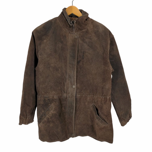 GENUINE LEATHER スタンドカラーレザージャケット レディース JPN:M