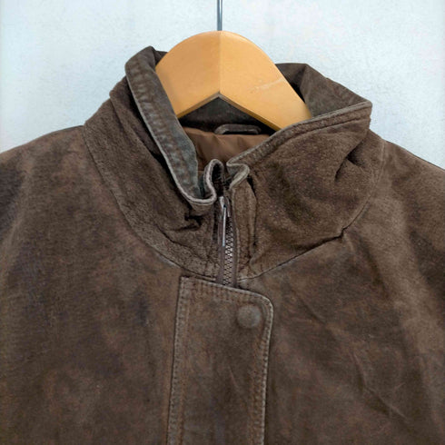 GENUINE LEATHER スタンドカラーレザージャケット レディース JPN:M