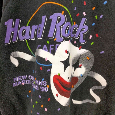 ハードロックカフェ Hard Rock Cafe Hanesボディ USA製 NEW ORLEANS MARDI GRAS 90 スウェット メンズ import:M