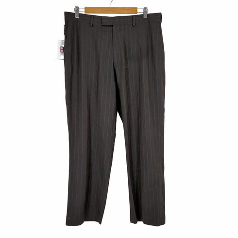 ペリーエリス PERRY ELLIS ノータック ワイドストライプスラックス メンズ 36 30