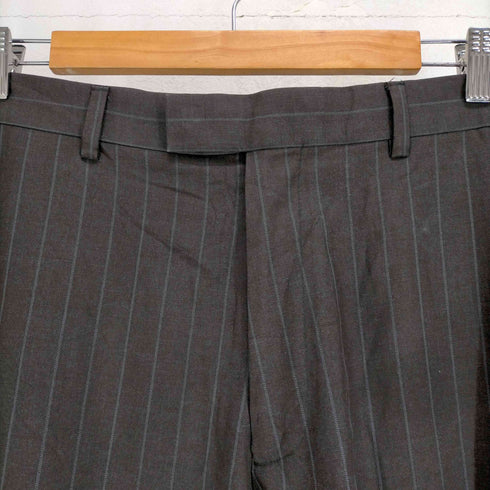 ペリーエリス PERRY ELLIS ノータック ワイドストライプスラックス メンズ 36 30