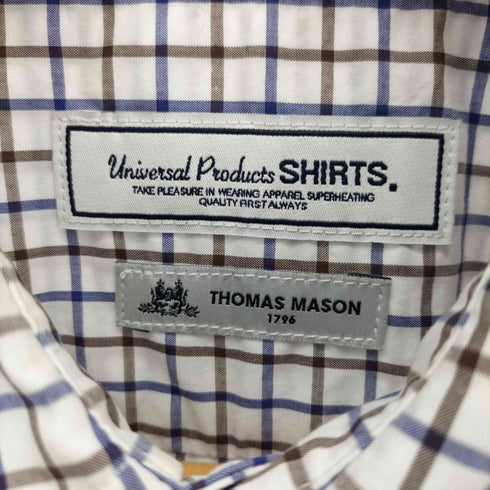 ユニバーサルプロダクツ UNIVERSAL PRODUCTS チェック柄 S/S シャツ メンズ JPN:1