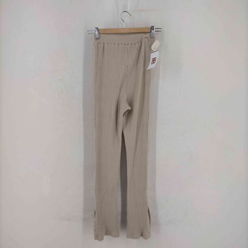 ソロヴ SOLOV リブニットパンツ レディース