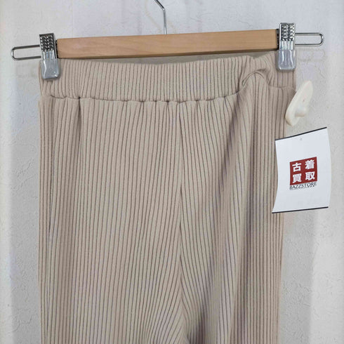 ソロヴ SOLOV リブニットパンツ レディース