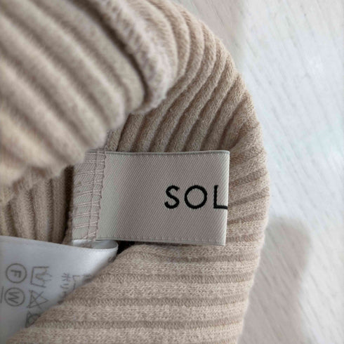 ソロヴ SOLOV リブニットパンツ レディース