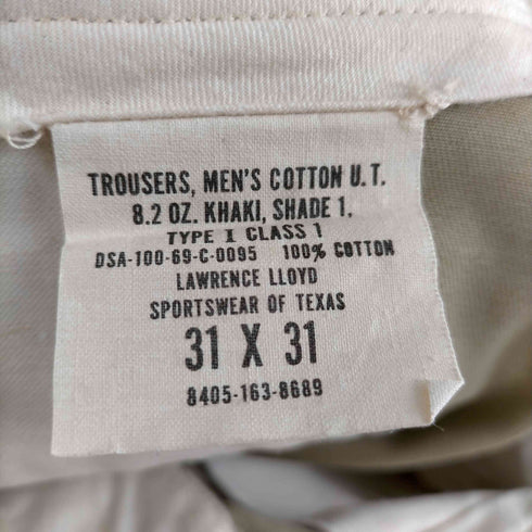 ユーエスアーミー US ARMY 60S MILITARY CHINO PANTS メンズ 31×31
