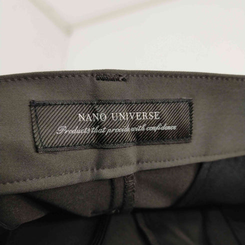 ナノユニバース nano universe セクウェルサテンストレッチスラックス メンズ L