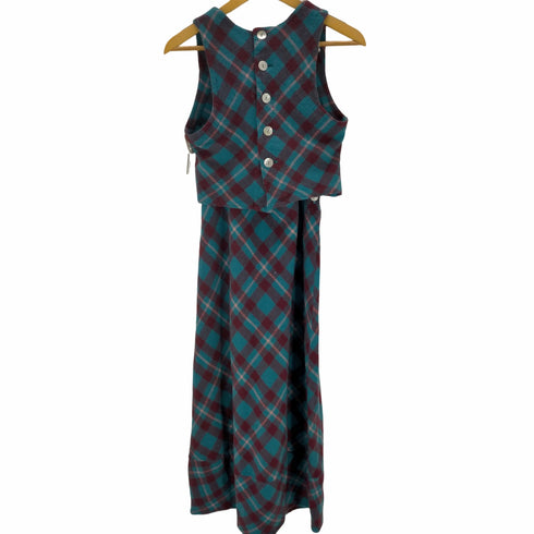 ツモリチサト TSUMORI CHISATO OLD ウールセットアップ チェックマキシスカート レディース JPN:M