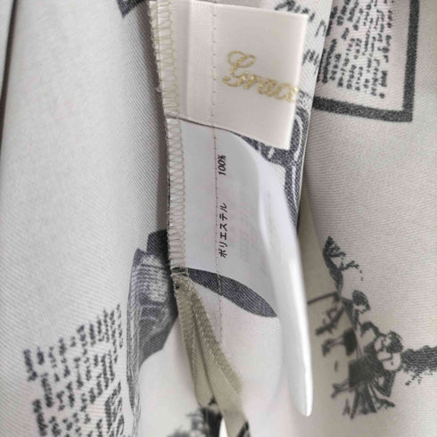 グレースクラス Grace Class 総柄 S/S シャツ ワンピース レディース JPN:36