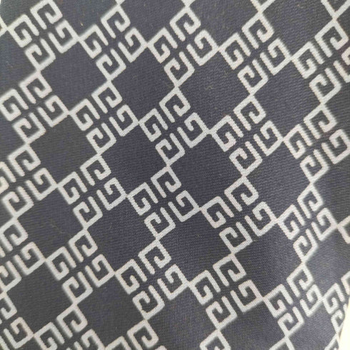 ジバンシィ GIVENCHY 100% シルク ロゴ総柄ネクタイ メンズ