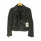 ザラ ZARA シープ レザー ライダースジャケット レディース import:M
