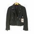 ザラ ZARA シープ レザー ライダースジャケット レディース import:M