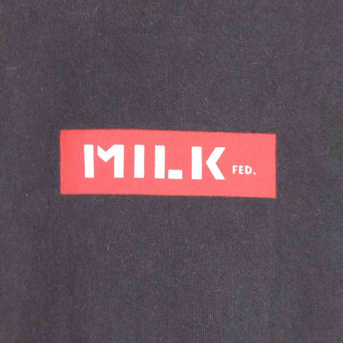 ミルクフェド MILK FED フロントロゴプリント L/S Tシャツ レディース ONE SIZE