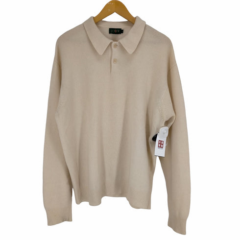 ジェイクルー J.CREW 90S 巨人タグ ピュアカシミヤニットポロ メンズ JPN:L
