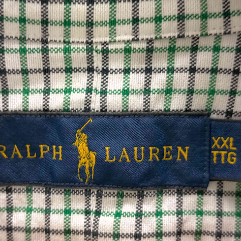 ラルフローレン RALPH LAUREN ポニー刺繍 ボタンダウン チェック シャツ メンズ JPN:XXL