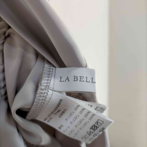 ラベルエチュード la bell etude マットサテンBGリボンホルターTOPS レディース FREE