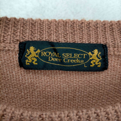ROYAL SELECT DEER CREEK フロント刺繍アーガイルニット メンズ JPN:L