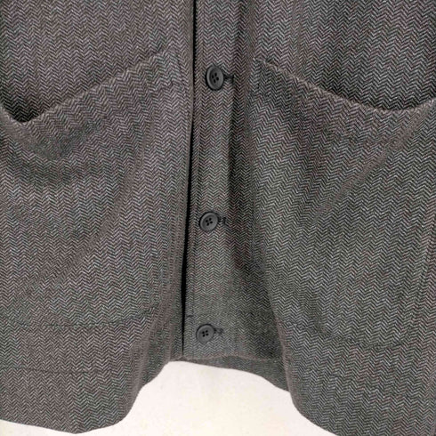 ザラ ZARA ヘリンボーンボタンジャケット メンズ JPN:M