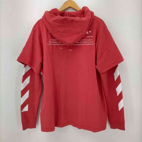 オフホワイト OFF-WHITE 18AW DIAG BERNINI LAYERED HOODIE メンズ import:M