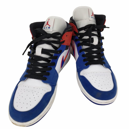 ジョーダンブランド JORDAN BRAND NIKE AIR JORDAN 1 MID WHITE/BLUE/RED メンズ JPN:28