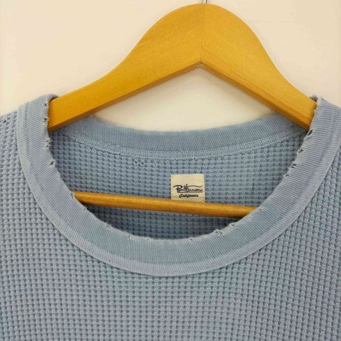 ロンハーマン Ron Herman 21AW Damage Waffle Crew ストーンウォッシュド ダメージ ワッフル クルーネック メンズ import:L