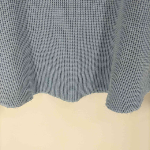 ロンハーマン Ron Herman 21AW Damage Waffle Crew ストーンウォッシュド ダメージ ワッフル クルーネック メンズ import:L