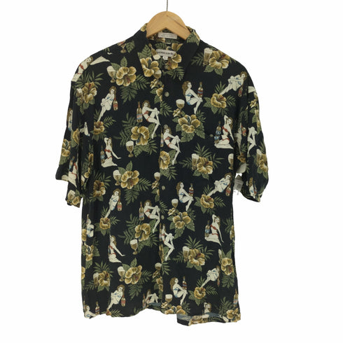 ピエールカルダン pierre cardin 水着 総柄 レーヨン S/S シャツ メンズ import:L