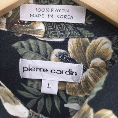 ピエールカルダン pierre cardin 水着 総柄 レーヨン S/S シャツ メンズ import:L