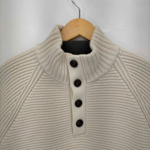 バナナリパブリック BANANA REPUBLIC 22AW ウールナイロンハーフボタンニット メンズ import:XL