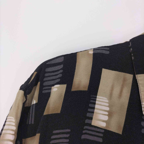ピエールカルダン pierre cardin 総柄 レーヨン S/S シャツ メンズ import:L