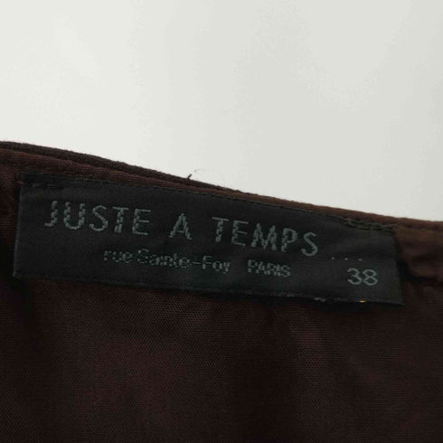 JUSTE A TEMPS 切替デザインミニスカート レディース T38