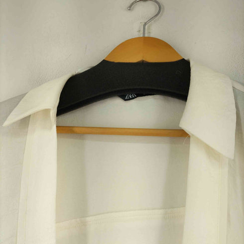 ザラ ZARA WRAP BLOUSE WITH BOW レディース US L