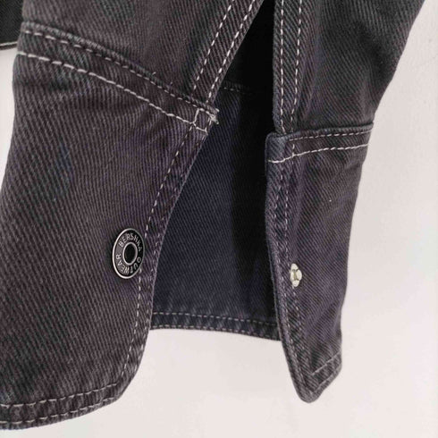 ベルシュカ BERSHKA クロップド デニムジャケット レディース US L