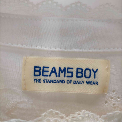ビームスボーイ BEAMS BOY カットワーク レース カーディガン レディース