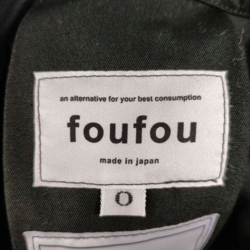 フーフー FOUFOU THE DRESS #19 front tuck button one piece フロントタックボタンワンピース レディース JPN:0