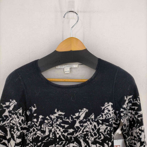 ダイアンフォンファステンバーグ DIANE VON FURSTENBERG ボタニカル柄 ウールニット レディース JPN:S