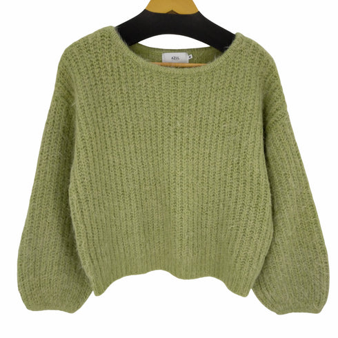 アズールバイマウジー AZUL by moussy FLUFFY KNIT TOPS/フラッフィーニットトップス レディース JPN:M