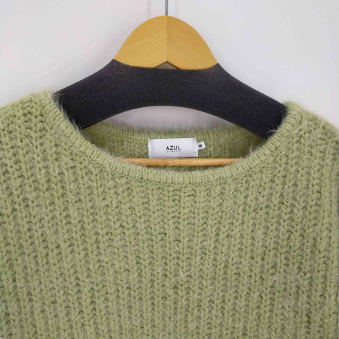 アズールバイマウジー AZUL by moussy FLUFFY KNIT TOPS/フラッフィーニットトップス レディース JPN:M