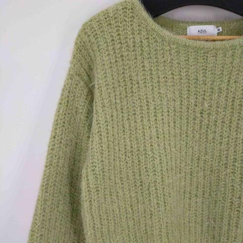 アズールバイマウジー AZUL by moussy FLUFFY KNIT TOPS/フラッフィーニットトップス レディース JPN:M