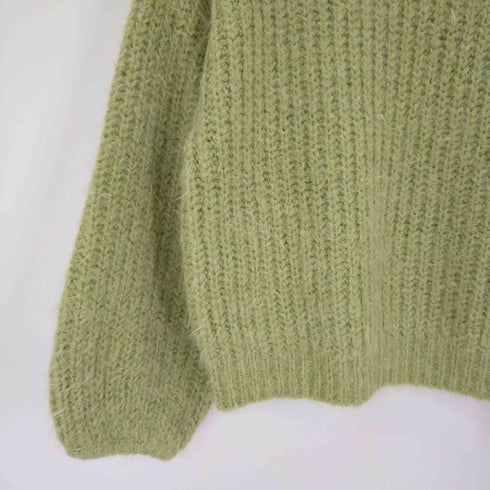 アズールバイマウジー AZUL by moussy FLUFFY KNIT TOPS/フラッフィーニットトップス レディース JPN:M