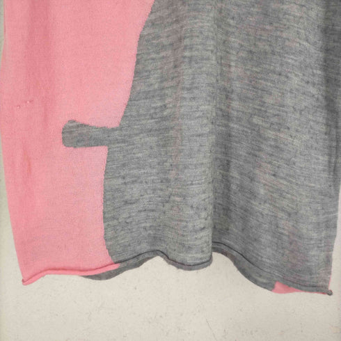 コムデギャルソンオムプリュス COMME des GARCONS HOMME PLUS AD2000 01SS LOOKING AT DIFFERENT WORLD期 切替ニットベスト メンズ