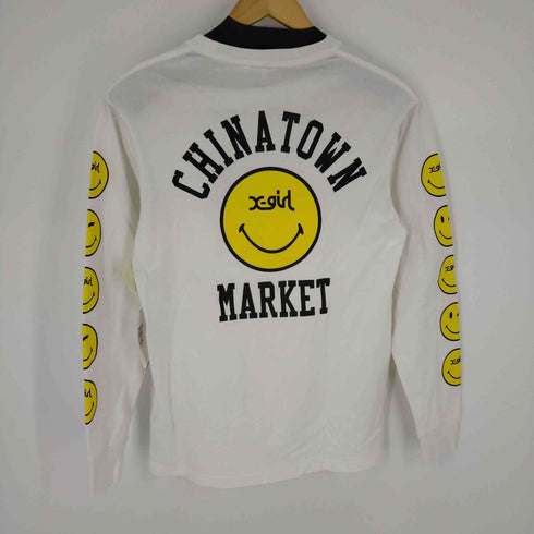 エックスガール X-girl CHINATOWN MARKET WINKY L/S TEE レディース JPN:S